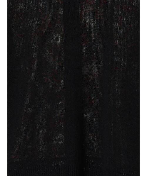 TSUHARU by Samansa Mos2(ツハルバイサマンサモスモス)の「【LIBERTY】襟付き布帛部分使いニットカーディガン(カーディガン/ボレロ・レディース・ブラック/ブラウン/ベージュ・F)」の8枚目の写真