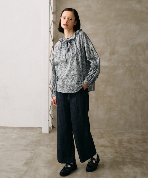 リバティプリントフリルブラウス（シャツ/ブラウス）｜LA MARINE