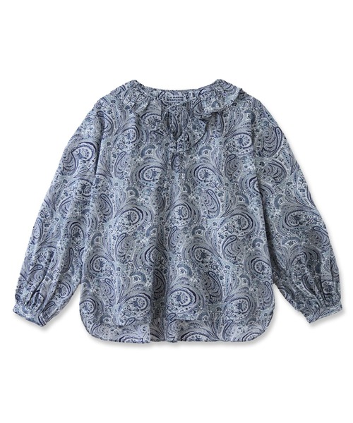 リバティプリントフリルブラウス（シャツ/ブラウス）｜LA MARINE