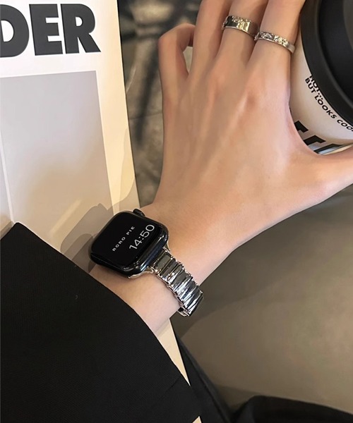MAISON SELECT(メゾンセレクト)の「8B2 スマートウォッチ メタルバンド(デジタル腕時計・レディース・ピンクゴールド/シルバー・38-41mm/42-45mm)」の3枚目の写真
