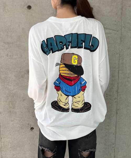 GLAMOROUS JANE(グラマラスジェーン)の「GARFIELDプリントロンT(Tシャツ/カットソー・レディース・ブラック/チャコールグレー/オフホワイト・FREE)」の11枚目の写真