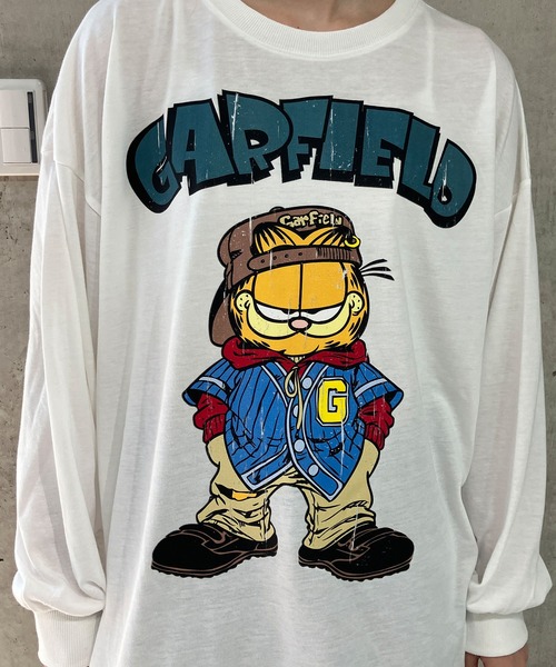 GLAMOROUS JANE(グラマラスジェーン)の「GARFIELDプリントロンT(Tシャツ/カットソー・レディース・ブラック/チャコールグレー/オフホワイト・FREE)」の12枚目の写真