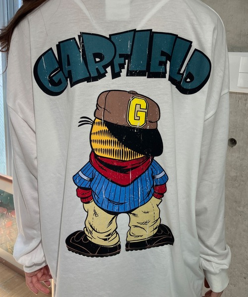 GLAMOROUS JANE(グラマラスジェーン)の「GARFIELDプリントロンT(Tシャツ/カットソー・レディース・ブラック/チャコールグレー/オフホワイト・FREE)」の13枚目の写真