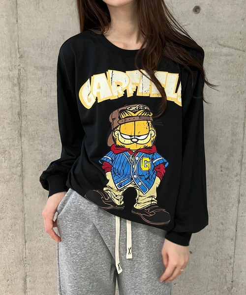 GLAMOROUS JANE(グラマラスジェーン)の「GARFIELDプリントロンT(Tシャツ/カットソー・レディース・ブラック/チャコールグレー/オフホワイト・FREE)」の14枚目の写真