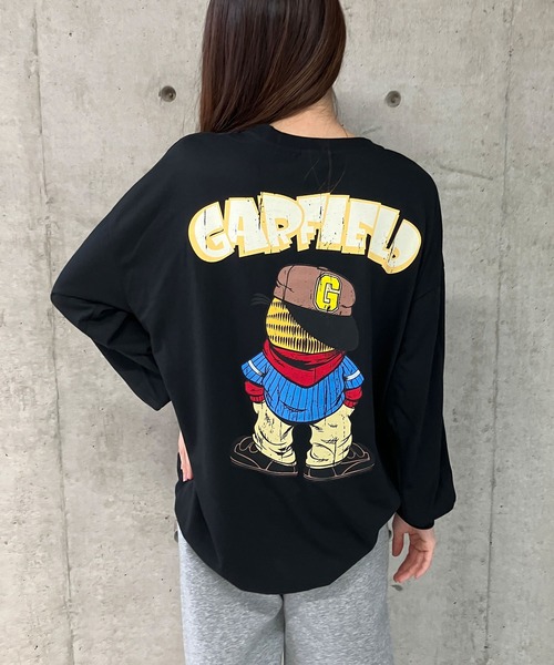 GLAMOROUS JANE(グラマラスジェーン)の「GARFIELDプリントロンT(Tシャツ/カットソー・レディース・ブラック/チャコールグレー/オフホワイト・FREE)」の15枚目の写真