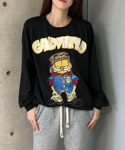 GLAMOROUS JANE(グラマラスジェーン)の「GARFIELDプリントロンT(Tシャツ/カットソー・レディース・ブラック/チャコールグレー/オフホワイト・FREE)」の18枚目の写真