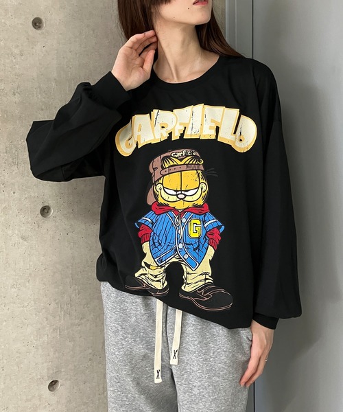 GLAMOROUS JANE(グラマラスジェーン)の「GARFIELDプリントロンT(Tシャツ/カットソー・レディース・ブラック/チャコールグレー/オフホワイト・FREE)」の19枚目の写真