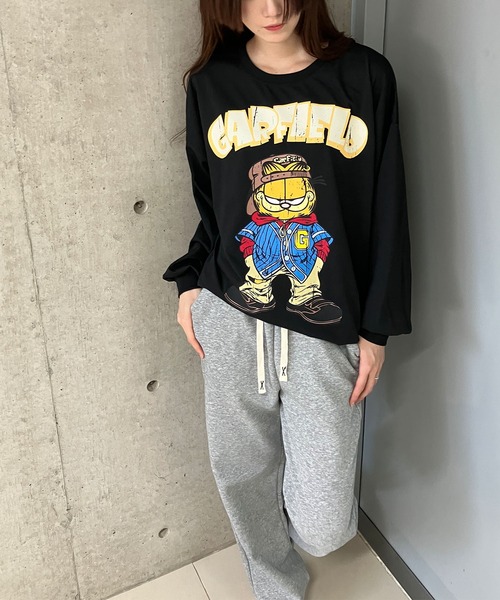 GLAMOROUS JANE(グラマラスジェーン)の「GARFIELDプリントロンT(Tシャツ/カットソー・レディース・ブラック/チャコールグレー/オフホワイト・FREE)」の20枚目の写真