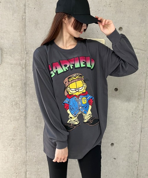 GLAMOROUS JANE(グラマラスジェーン)の「GARFIELDプリントロンT(Tシャツ/カットソー・レディース・ブラック/チャコールグレー/オフホワイト・FREE)」の22枚目の写真