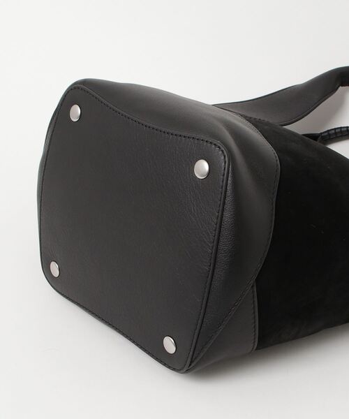 ◇レザー & スエード ミニ ジップトート（ハンドバッグ）｜BANANA