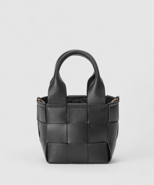 ANAYI(アナイ)の「◇イントレチャートミニハンドバッグ(ハンドバッグ・レディース・ブラック・FREE)」の1枚目の写真