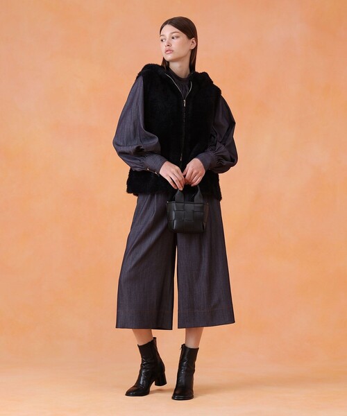 ANAYI(アナイ)の「◇イントレチャートミニハンドバッグ(ハンドバッグ・レディース・ブラック・FREE)」の10枚目の写真