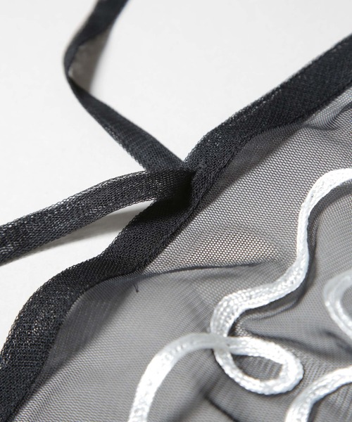 sara mallika(サラ マリカ)の「Sara mallika/TULLETAPEEMBROIDERY WRAP SKIRT(スカート・レディース・ブラック/ベージュ系その他・FREE)」の21枚目の写真