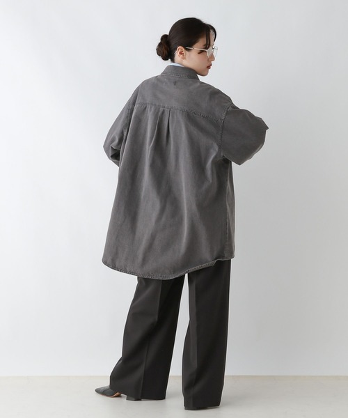 RAGEBLUE（レイジブルー）の「【UNSEX】Wジップ/アソートルーズシャツ（シャツ/ブラウス・レディース・グレー系その他/ブラック/ブラウン系その他/ダークブラウン・FREE）」の15枚目の写真