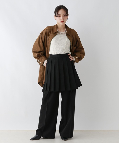 RAGEBLUE（レイジブルー）の「【UNSEX】Wジップ/アソートルーズシャツ（シャツ/ブラウス・レディース・グレー系その他/ブラック/ブラウン系その他/ダークブラウン・FREE）」の20枚目の写真