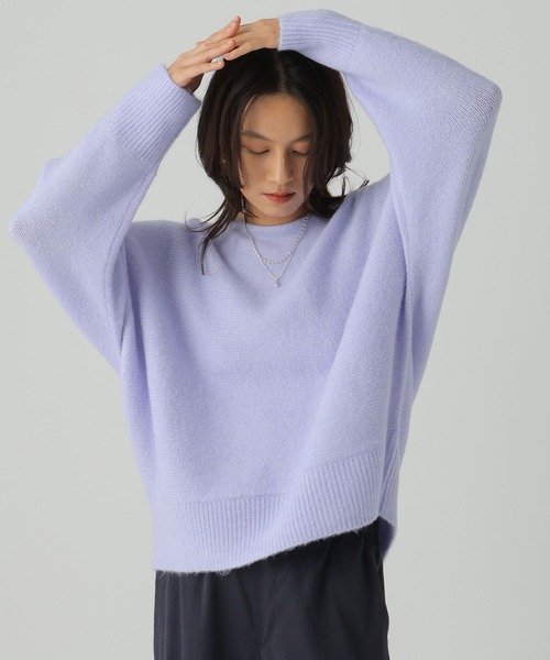 Elura（エルーラ）の「ヤクライクプルオーバー/582303（ニット/セーター・レディース・ダークブラウン/オレンジ/ラベンダー/ピンク系その他/ライトピンク/ライトベージュ/ブルー/チャコールグレー・FREE）」の5枚目の写真