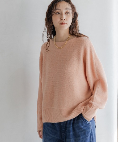 Elura（エルーラ）の「ヤクライクプルオーバー/582303（ニット/セーター・レディース・ダークブラウン/オレンジ/ラベンダー/ピンク系その他/ライトピンク/ライトベージュ/ブルー/チャコールグレー・FREE）」の6枚目の写真