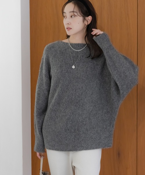 Elura（エルーラ）の「ヤクライクプルオーバー/582303（ニット/セーター・レディース・ダークブラウン/オレンジ/ラベンダー/ピンク系その他/ライトピンク/ライトベージュ/ブルー/チャコールグレー・FREE）」の20枚目の写真