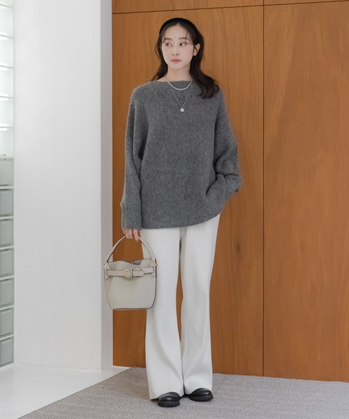 Elura（エルーラ）の「ヤクライクプルオーバー/582303（ニット/セーター・レディース・ダークブラウン/オレンジ/ラベンダー/ピンク系その他/ライトピンク/ライトベージュ/ブルー/チャコールグレー・FREE）」の21枚目の写真