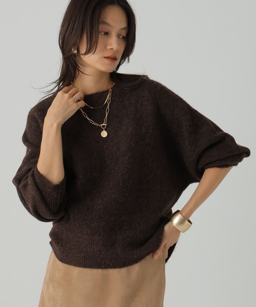 Elura（エルーラ）の「ヤクライクプルオーバー/582303（ニット/セーター・レディース・ダークブラウン/オレンジ/ラベンダー/ピンク系その他/ライトピンク/ライトベージュ/ブルー/チャコールグレー・FREE）」の11枚目の写真