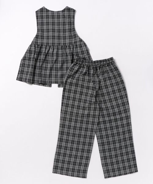 チェック柄フロントZIPベストセットアップ（ワンピース）｜CECIL McBEE