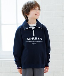 J.PRESS（ジェイプレス）の「【140-170cm】ミニ裏毛 ハーフジップ トレーナー（スウェット・キッズ）」