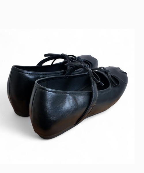 Sugar Sugar（シュガーシュガー）の「スクエアトゥ　メリージェーン　リボン【SUGAR SUGAR シュガーシュガー】9207 インヒール（スニーカー・レディース・ブラック/シルバー/アイボリー・LL/L/M/S）」の20枚目の写真