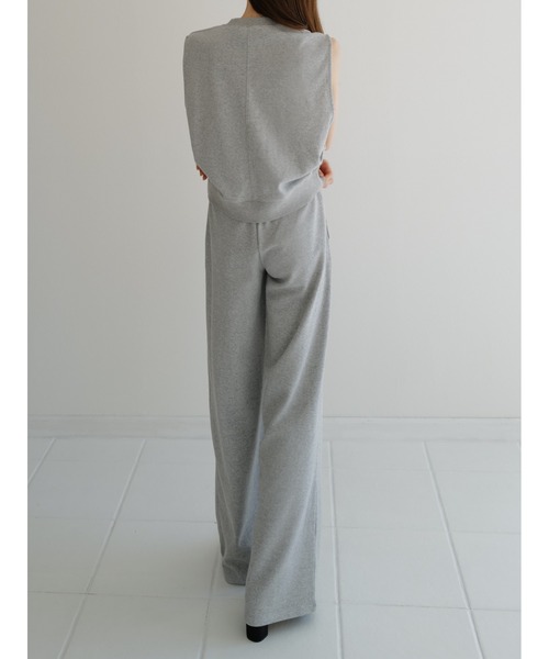 celon（セロン）の「center line sweat pants（その他パンツ・レディース・アイボリー系/グレー・FREE）」の3枚目の写真