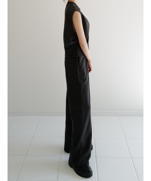 celon（セロン）の「center line sweat pants（その他パンツ・レディース・アイボリー系/グレー・FREE）」の8枚目の写真