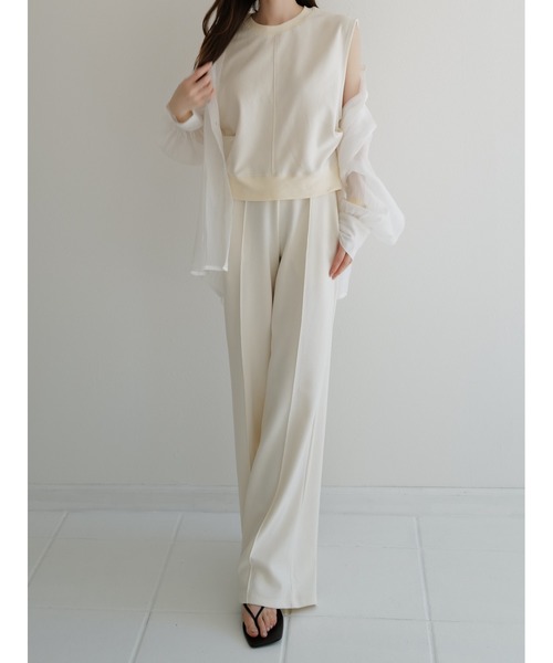 celon（セロン）の「center line sweat pants（その他パンツ・レディース・アイボリー系/グレー・FREE）」の11枚目の写真