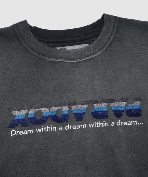 DAIRIKU（ダイリク）の「"PARADOX"Embroidery Switching Tee（Tシャツ/カットソー・メンズ・アクア/ブラック・L/M）」の12枚目の写真