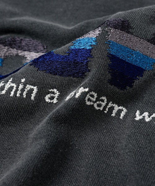 DAIRIKU（ダイリク）の「"PARADOX"Embroidery Switching Tee（Tシャツ/カットソー・メンズ・アクア/ブラック・L/M）」の15枚目の写真