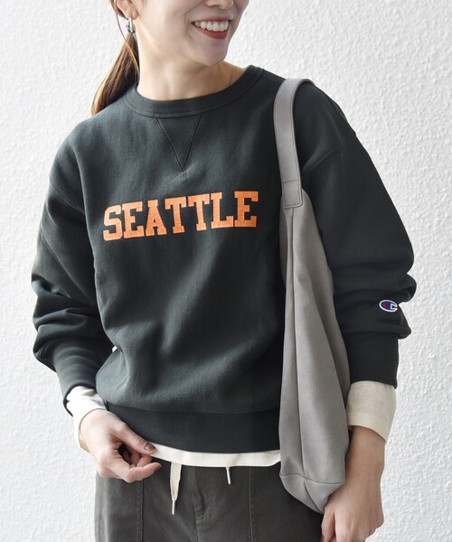 Champion:〈洗濯機可能〉リバースウィーブ(R) 裏起毛 クルーネック