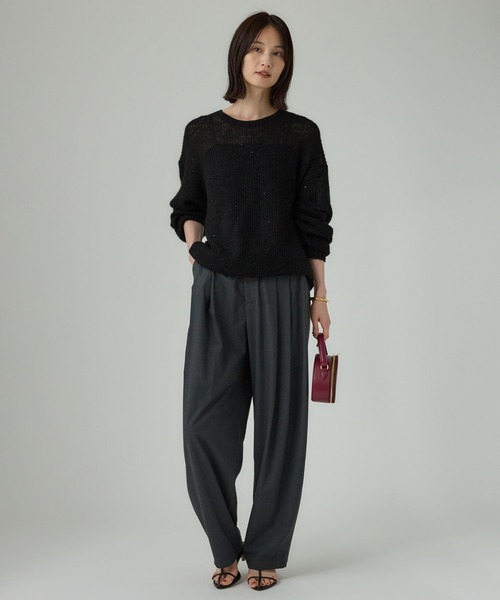 BABYLONE（バビロン）の「アゼアミモヘアシアーニット（ニット/セーター・レディース・ブラック/ブルー/クリーム/グレー/ブラックミックス・フリー）」の9枚目の写真