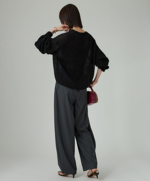 BABYLONE（バビロン）の「アゼアミモヘアシアーニット（ニット/セーター・レディース・ブラック/ブルー/クリーム/グレー/ブラックミックス・フリー）」の11枚目の写真