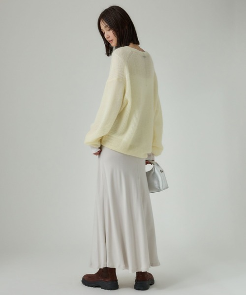 BABYLONE（バビロン）の「アゼアミモヘアシアーニット（ニット/セーター・レディース・ブラック/ブルー/クリーム/グレー/ブラックミックス・フリー）」の20枚目の写真