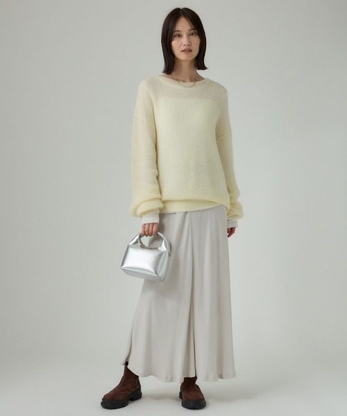 BABYLONE（バビロン）の「アゼアミモヘアシアーニット（ニット/セーター・レディース・ブラック/ブルー/クリーム/グレー/ブラックミックス・フリー）」の17枚目の写真