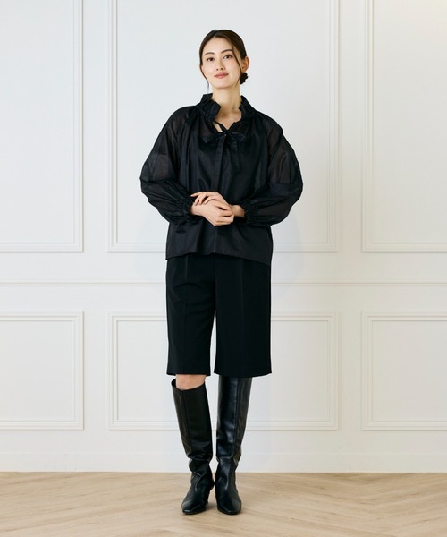 INED（イネド）の「おとなハーフパンツ【セットアップ対応】（その他パンツ・レディース・ブラック/カーキ・7号/9号）」の15枚目の写真