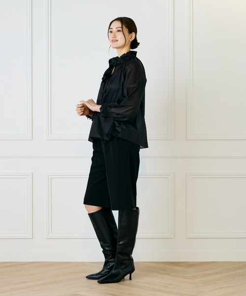 INED（イネド）の「おとなハーフパンツ【セットアップ対応】（その他パンツ・レディース・ブラック/カーキ・7号/9号）」の17枚目の写真