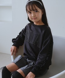 FILA（フィラ）の「【KIDS/キッズ】【FILA/フィラ別注】袖フリル裏毛プルオーバー（スウェット・キッズ）」