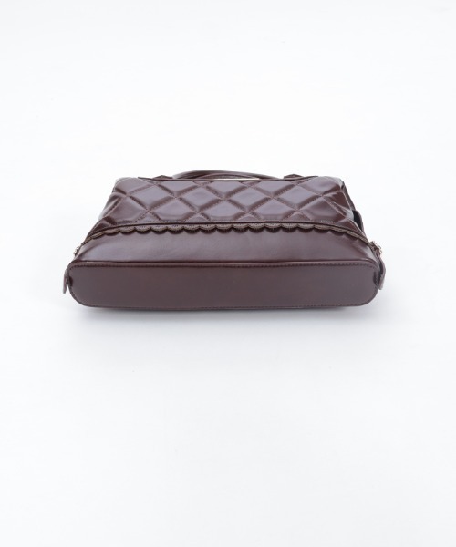 axes femme（アクシーズファム）の「キルティングデザインボストン（ボストンバッグ・レディース・ブラック/ダークブラウン・FREE）」の13枚目の写真