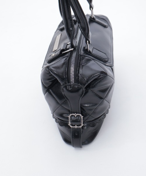 axes femme（アクシーズファム）の「キルティングデザインボストン（ボストンバッグ・レディース・ブラック/ダークブラウン・FREE）」の16枚目の写真