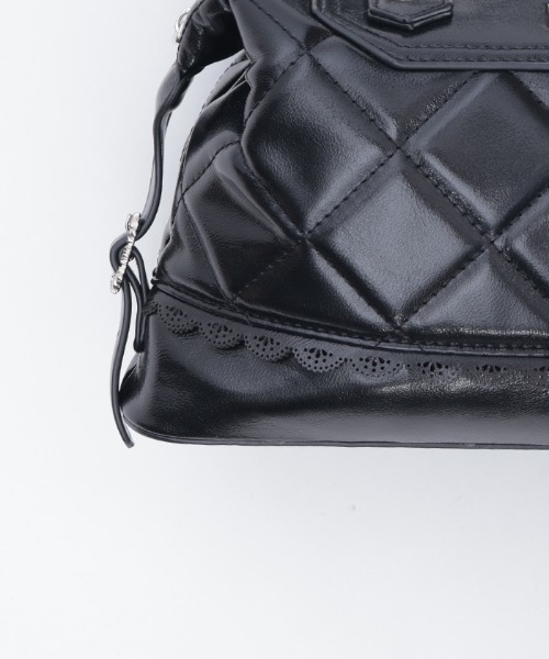 axes femme（アクシーズファム）の「キルティングデザインボストン（ボストンバッグ・レディース・ブラック/ダークブラウン・FREE）」の19枚目の写真