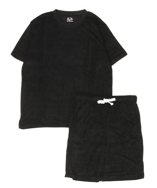 FRUIT OF THE LOOM(フルーツオブザルーム)の「FRUIT OF THE LOOM パイルルームウェア セットアップ(Tシャツ/カットソー・メンズ・ブラック/ブラウン/グレー/オフホワイト/オレンジ/グリーン・LARGE/X-LARGE/MEDIUM)」の3枚目の写真