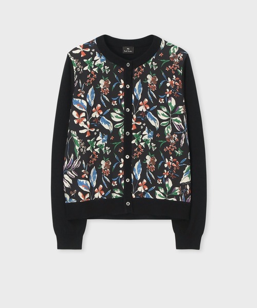 ウィメンズ 'Number Floral' コンビ カーディガン / 255523 800K