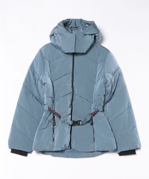 Desigual（デシグアル）の「イリデセント中綿ショートジャケット ブルー ミドル丈（ダウンジャケット/コート・レディース・ブルー・S/M/L/XS/XL）」の2枚目の写真