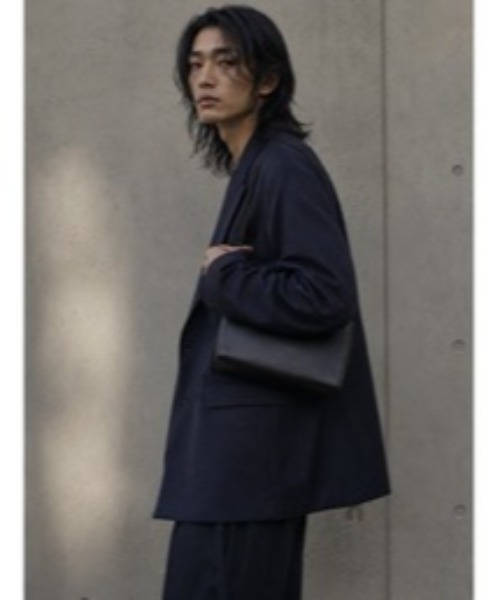 ONE.ワンドット】Square Mini Boston Bag / 撥水レザー（ボストン