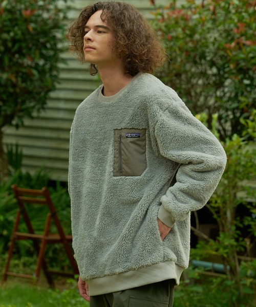 ragged mountain(ラギットマウンテン)の「【RAGGED MOUNTAIN/ラギットマウンテン】DERRY/デリー 防風 ボア トレーナー(スウェット・メンズ・ブラック/アイボリー/グレー・MEDIUM/LARGE/X-LARGE)」の14枚目の写真