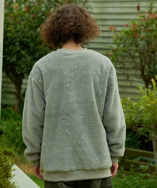 ragged mountain(ラギットマウンテン)の「【RAGGED MOUNTAIN/ラギットマウンテン】DERRY/デリー 防風 ボア トレーナー(スウェット・メンズ・ブラック/アイボリー/グレー・MEDIUM/LARGE/X-LARGE)」の15枚目の写真