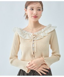 PEACH JOHN | フリルカラーニットトップス(カーディガン/ボレロ)